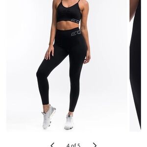 ECHT Black High-Waist Seamless Leggings